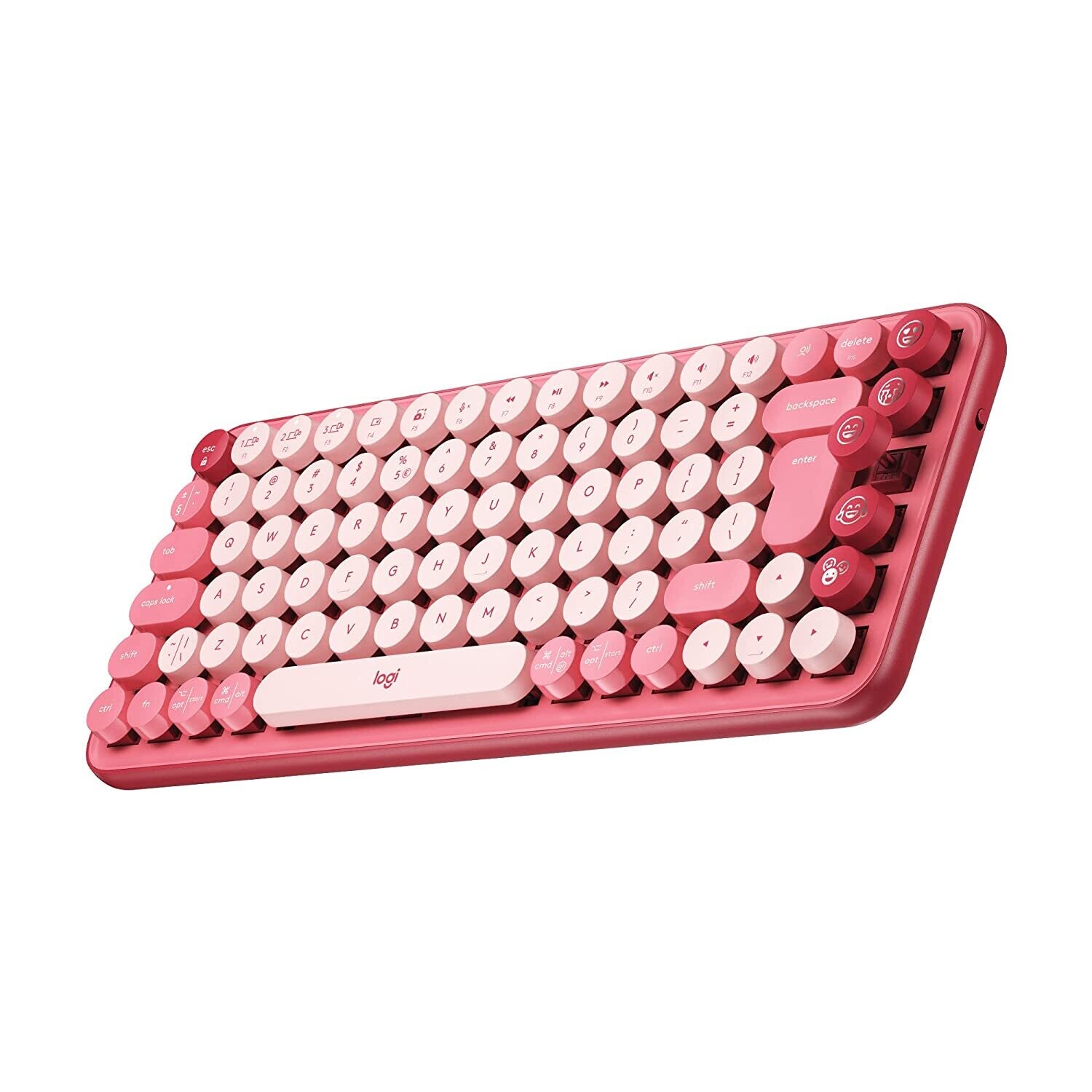 Logitech POP Keys Mechanical Wireless Keyboard , Rose