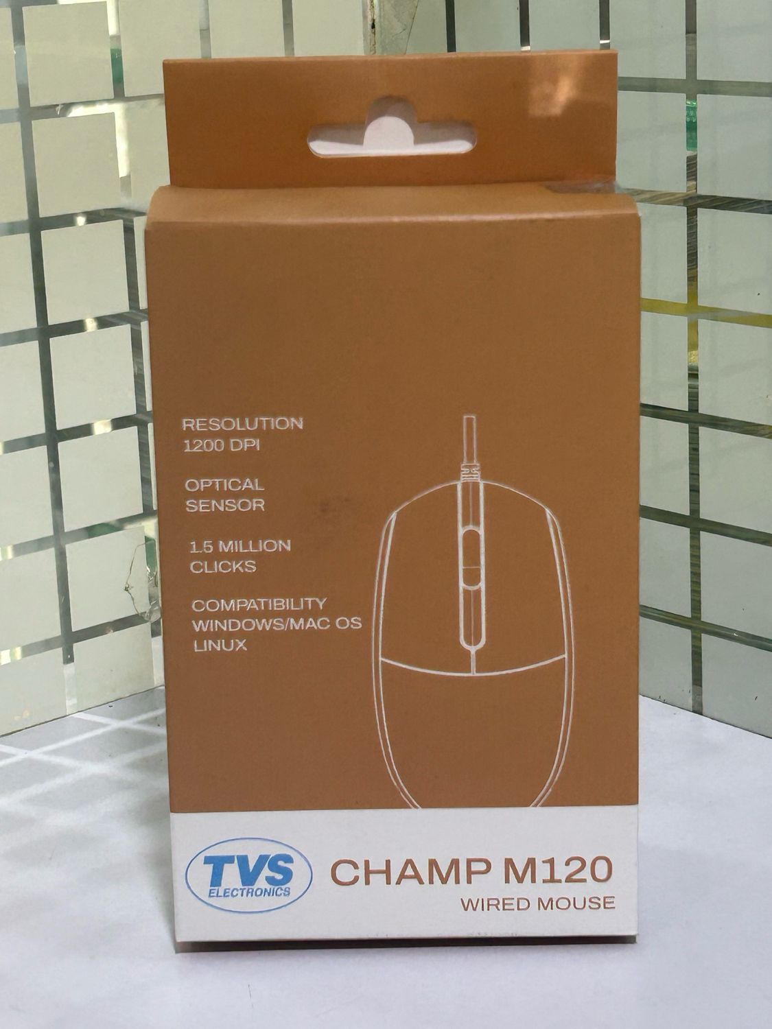 TVS Champ M120 Wired Optical Mouse (Pack of 10)